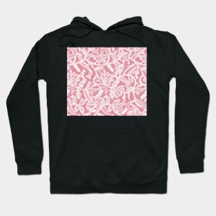 Vintage floral lace (pink) Hoodie